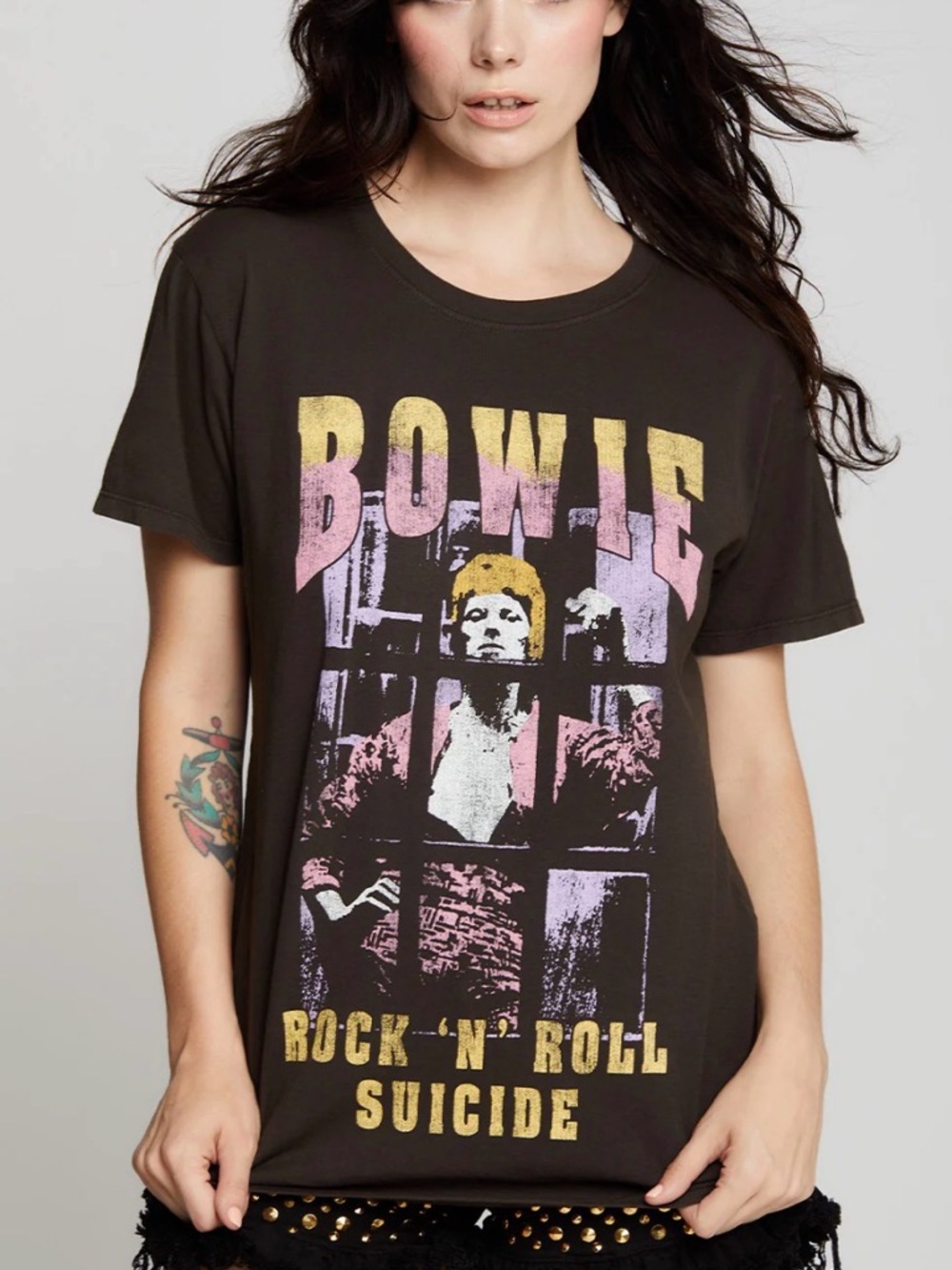 Recycled Karma David Bowie Rock 'N' Roll Suicide Graphic Tee